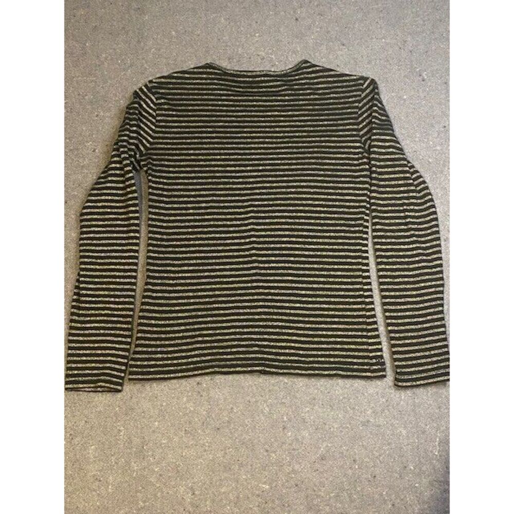 LAUREN RALPH LAUREN women‎ tops sz small BLACK & GOLD  black label LONG SLEEVE - Picture 4 of 6
